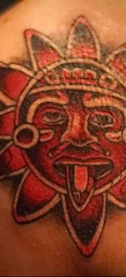 01.09.2018 №014 – tattoo headphones – a photo Aztec tattoos – tattoovalue.net