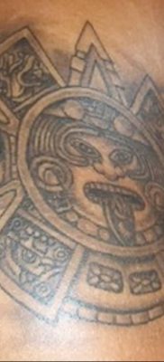 01.09.2018 №028 – tattoo headphones – a photo Aztec tattoos – tattoovalue.net