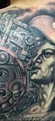 01.09.2018 №030 – tattoo headphones – a photo Aztec tattoos – tattoovalue.net