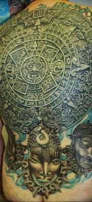 01.09.2018 №047 – tattoo headphones – a photo Aztec tattoos – tattoovalue.net