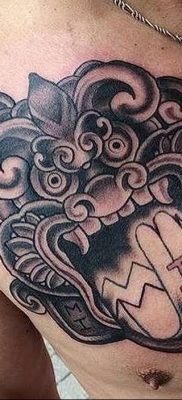 01.09.2018 №049 – tattoo headphones – a photo Aztec tattoos – tattoovalue.net