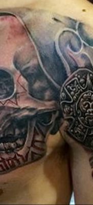 01.09.2018 №057 – tattoo headphones – a photo Aztec tattoos – tattoovalue.net
