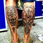 01.09.2018 №058 - tattoo headphones - a photo Aztec tattoos - tattoovalue.net