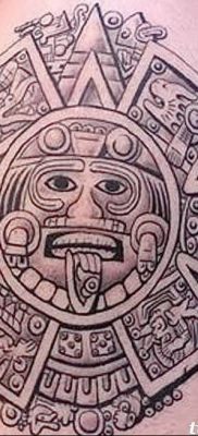 01.09.2018 №064 – tattoo headphones – a photo Aztec tattoos – tattoovalue.net