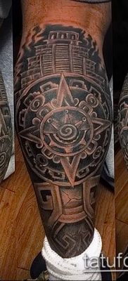 01.09.2018 №069 – tattoo headphones – a photo Aztec tattoos – tattoovalue.net