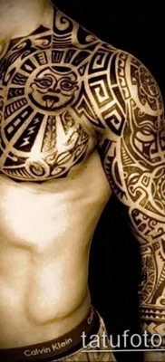 01.09.2018 №073 – tattoo headphones – a photo Aztec tattoos – tattoovalue.net