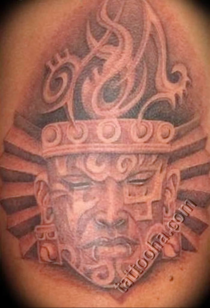 01.09.2018 №012 - tattoo headphones - a photo Aztec tattoos - tattoovalue.net