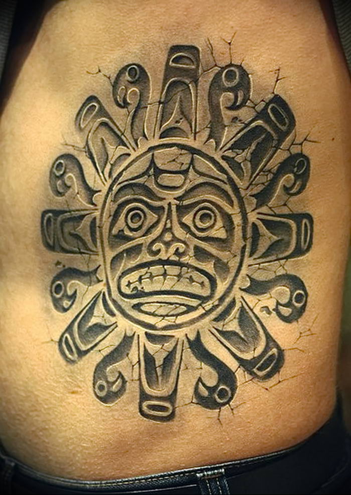 01.09.2018 №025 - tattoo headphones - a photo Aztec tattoos - tattoovalue.net