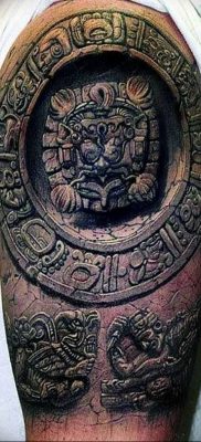 01.09.2018 №034 – tattoo headphones – a photo Aztec tattoos – tattoovalue.net