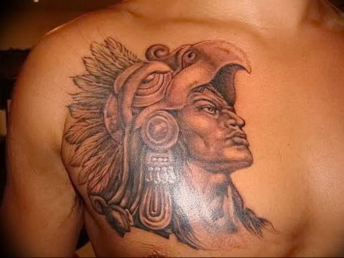 01.09.2018 №054 - tattoo headphones - a photo Aztec tattoos - tattoovalue.net