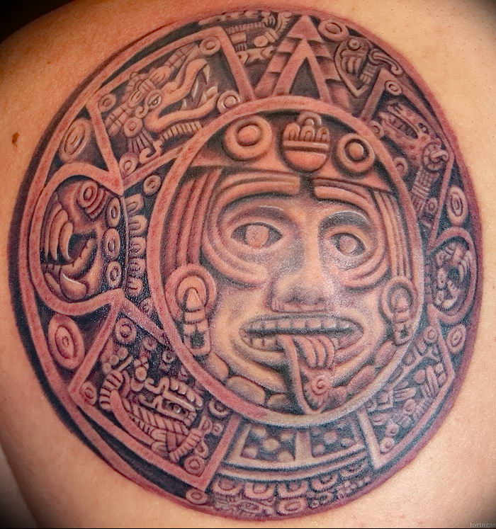 01.09.2018 №060 - tattoo headphones - a photo Aztec tattoos - tattoovalue.net