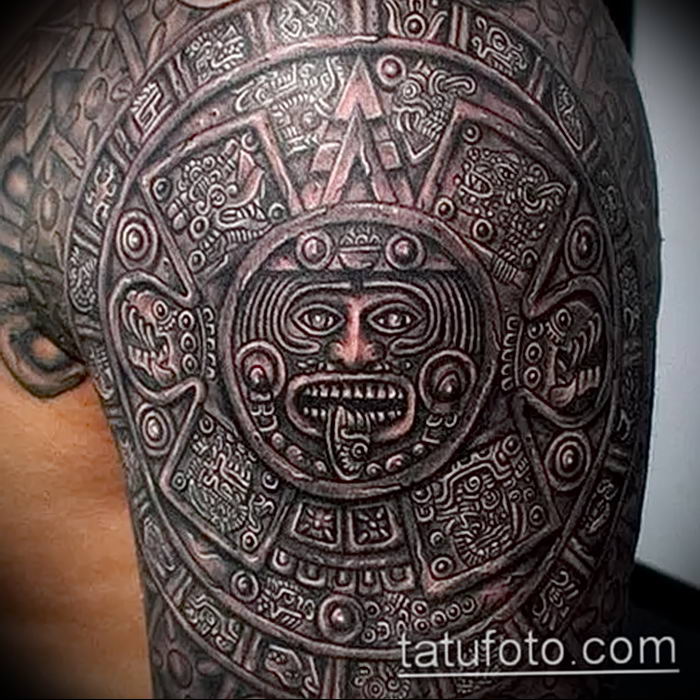 01.09.2018 №068 - tattoo headphones - a photo Aztec tattoos - tattoovalue.net
