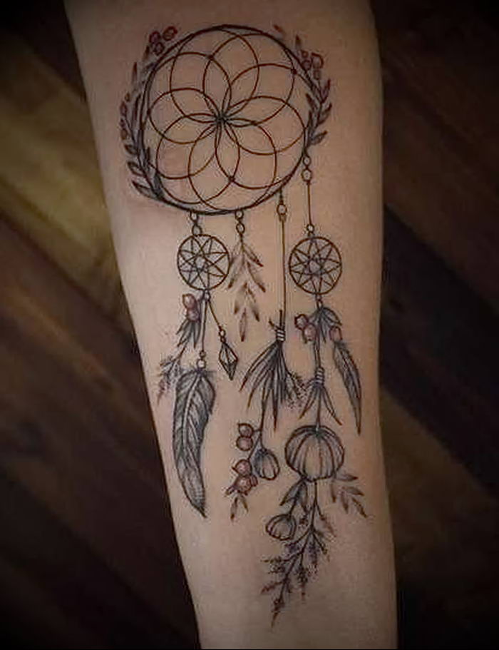 Photo of an example of a drawing of a tattoo with an amulet 01.09.2018 №008 - tattoovalue.net