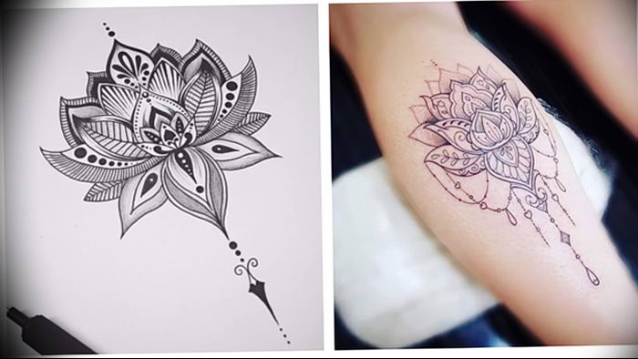 Photo of an example of a drawing of a tattoo with an amulet 01.09.2018 №034 - tattoovalue.net