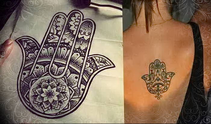 Photo of an example of a drawing of a tattoo with an amulet 01.09.2018 №104 - tattoovalue.net