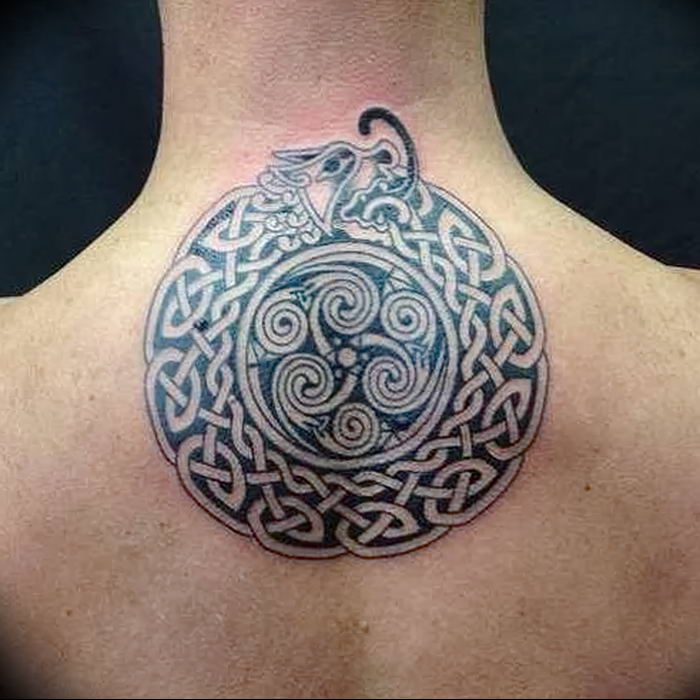 Photo of an example of a drawing of a tattoo with an amulet 01.09.2018 №119 - tattoovalue.net