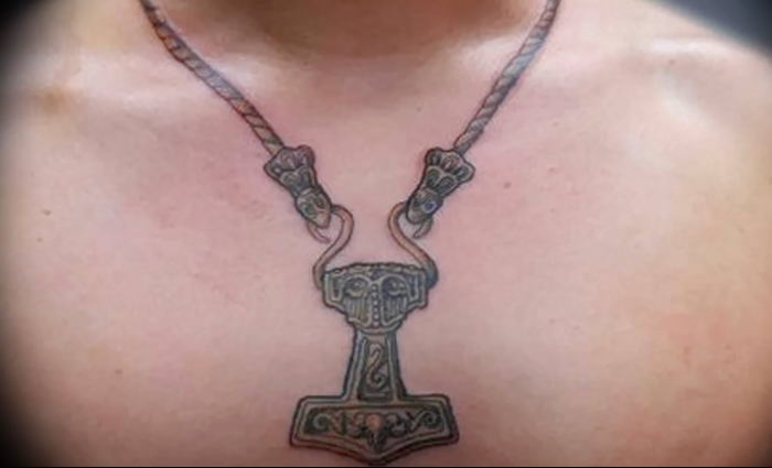 Photo of an example of a drawing of a tattoo with an amulet 01.09.2018 №131 - tattoovalue.net
