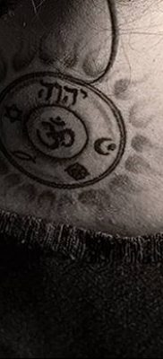 Photo of an example of a drawing of a tattoo with an amulet 01.09.2018 №138 – tattoovalue.net