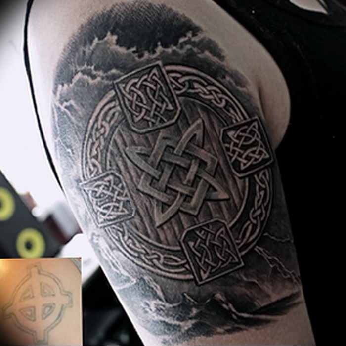 Photo of an example of a drawing of a tattoo with an amulet 01.09.2018 №178 - tattoovalue.net