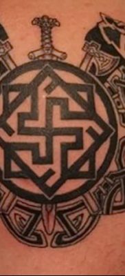 Photo of an example of a drawing of a tattoo with an amulet 01.09.2018 №222 – tattoovalue.net