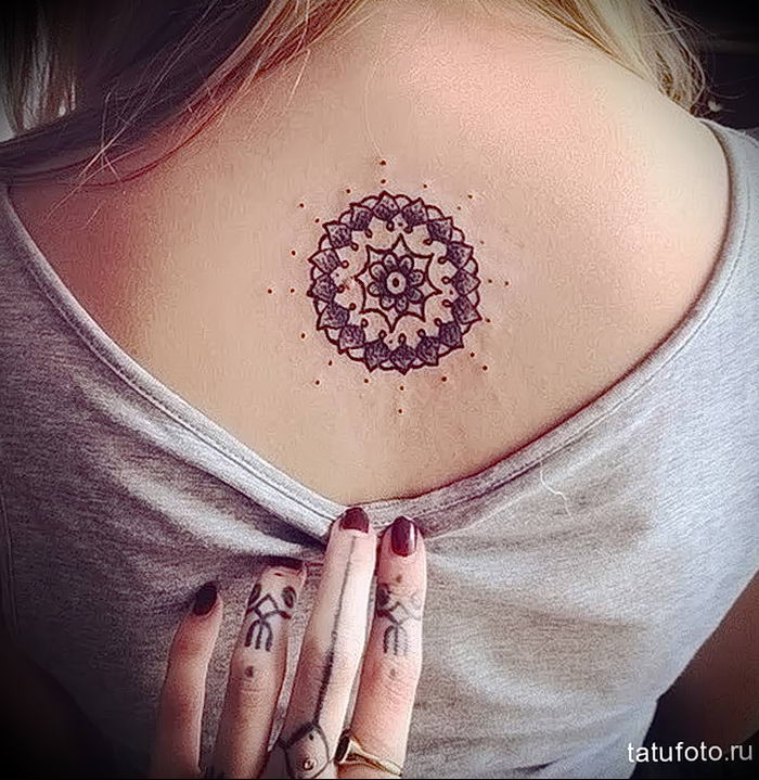 Photo of an example of a drawing of a tattoo with an amulet 01.09.2018 №236 - tattoovalue.net
