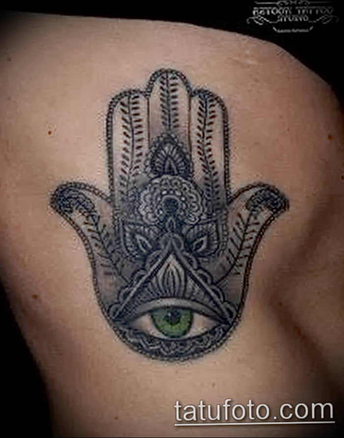 Photo of an example of a drawing of a tattoo with an amulet 01.09.2018 №254 - tattoovalue.net