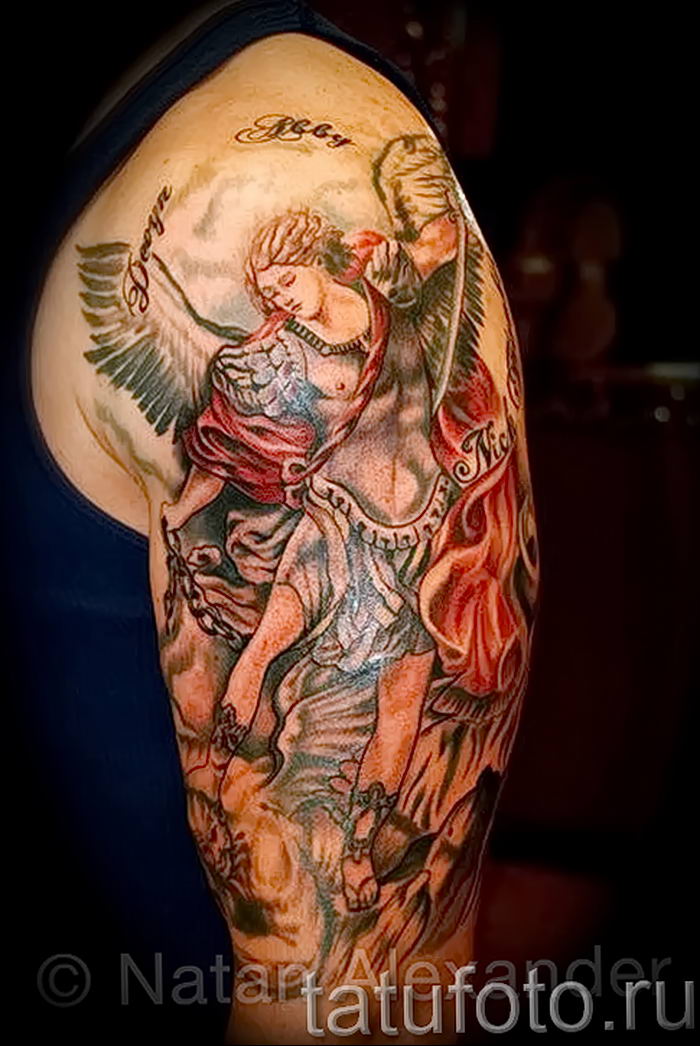 Tattoo of the Week St Michael  Independent Tattoo  Delawhere