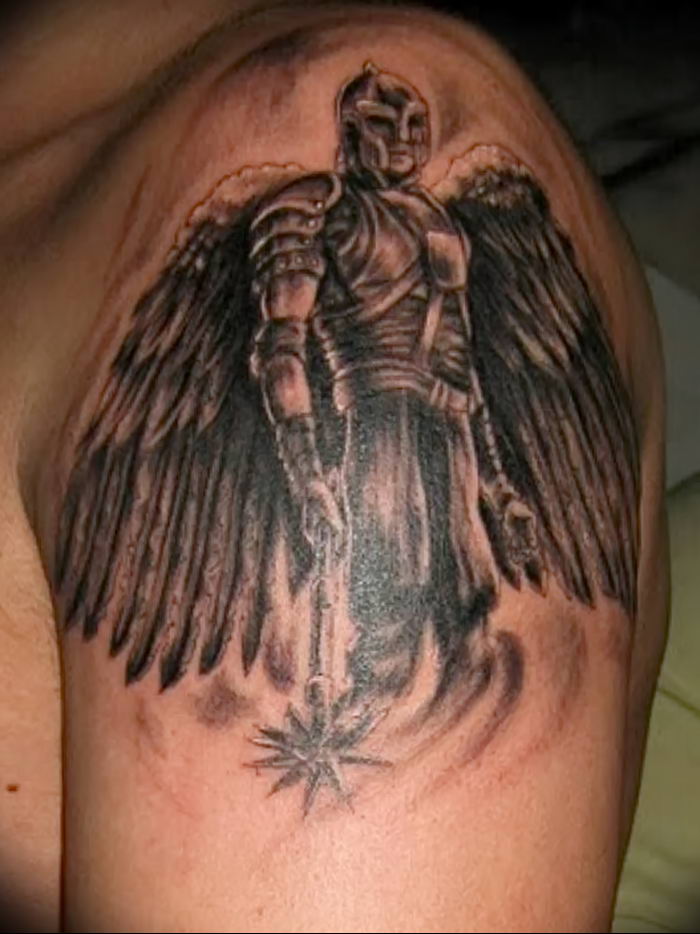 Photo tattoo Archangel Michael от 07.09.2018 №002 - drawing example - tattoovalue.net
