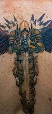 Photo tattoo Archangel Michael от 07.09.2018 №003 – drawing example – tattoovalue.net