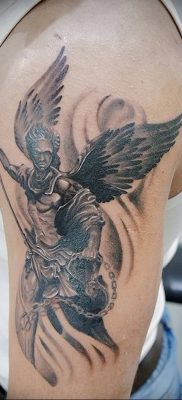 Photo tattoo Archangel Michael от 07.09.2018 №036 – drawing example – tattoovalue.net