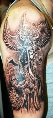 Photo tattoo Archangel Michael от 07.09.2018 №039 – drawing example – tattoovalue.net