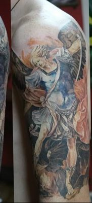 Photo tattoo Archangel Michael от 07.09.2018 №043 – drawing example – tattoovalue.net