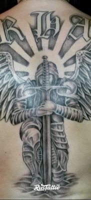 Photo tattoo Archangel Michael от 07.09.2018 №064 – drawing example – tattoovalue.net