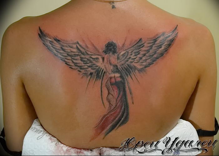 Под крылом ангела тату фото Photo tattoo angel от 08.09.2018 № 036 - drawing example - tattoovalue.net - tat