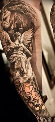 Photo tattoo angel от 08.09.2018 №192 – drawing example – tattoovalue.net