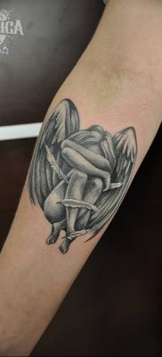 Photo tattoo angel от 08.09.2018 №201 – drawing example – tattoovalue.net