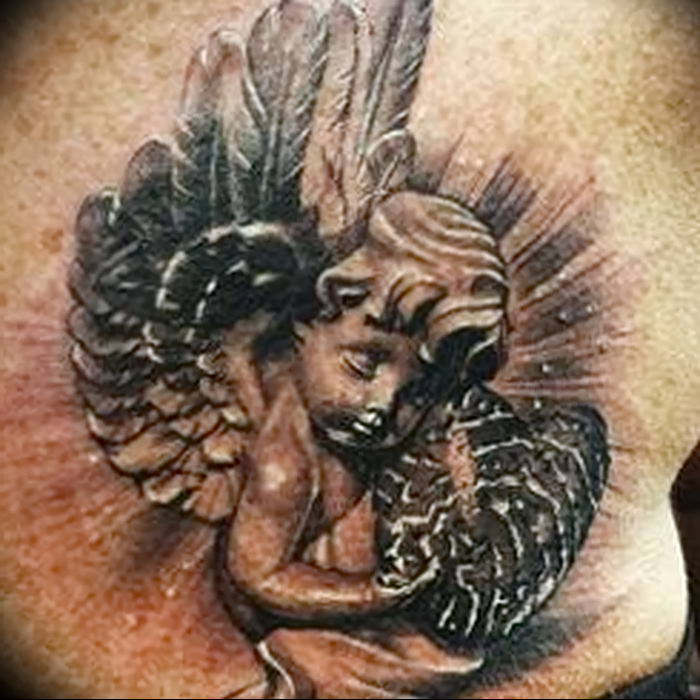 Photo tattoo angel от 08.09.2018 №026 - drawing example - tattoovalue.net