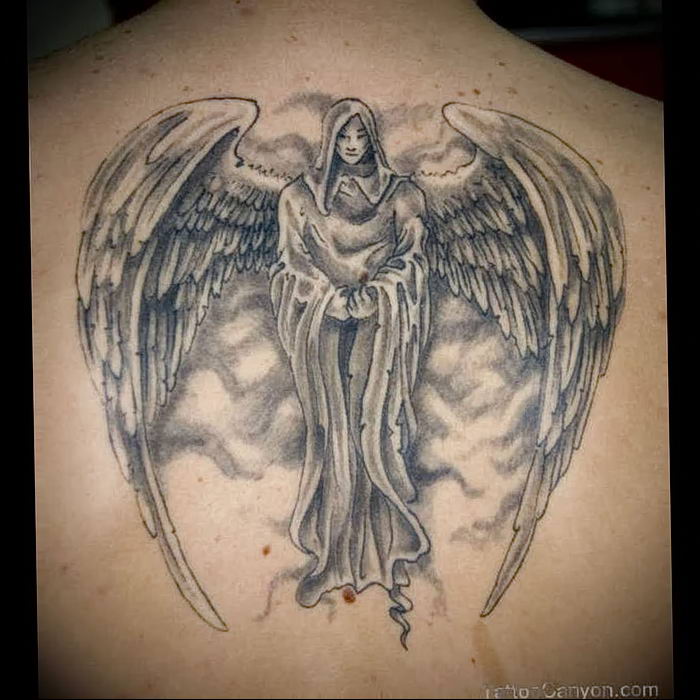 Photo tattoo angel от 08.09.2018 №044 - drawing example - tattoovalue.net