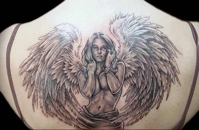 Photo tattoo angel от 08.09.2018 №060 - drawing example - tattoovalue.net