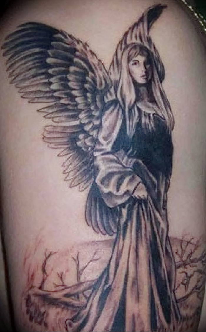 Photo tattoo angel от 08.09.2018 №064 - drawing example - tattoovalue.net