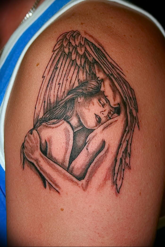 Photo tattoo angel от 08.09.2018 №092 - drawing example - tattoovalue.net