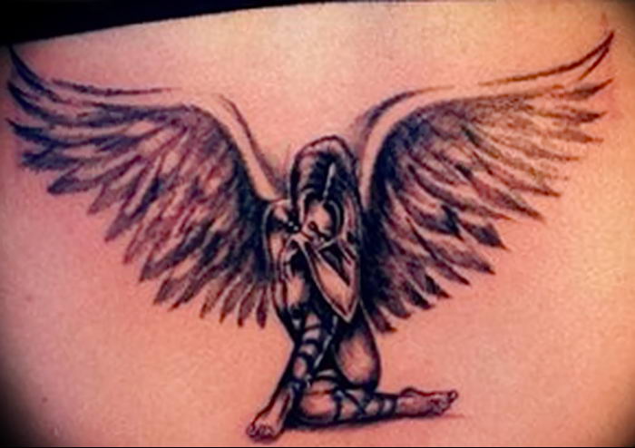 Photo tattoo angel от 08.09.2018 №099 - drawing example - tattoovalue.net