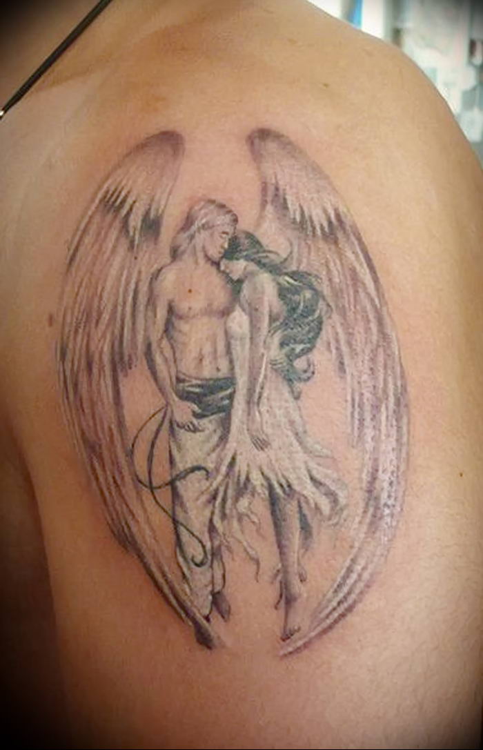 Photo tattoo angel от 08.09.2018 №114 - drawing example - tattoovalue.net