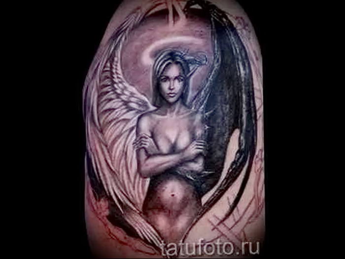 Photo tattoo angel от 08.09.2018 №129 - drawing example - tattoovalue.net