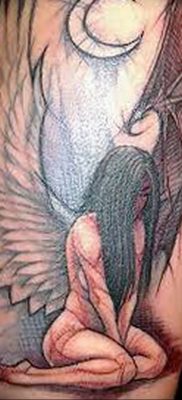 Photo tattoo angel от 08.09.2018 №146 – drawing example – tattoovalue.net