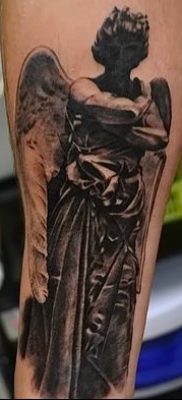 Photo tattoo angel от 08.09.2018 №152 – drawing example – tattoovalue.net