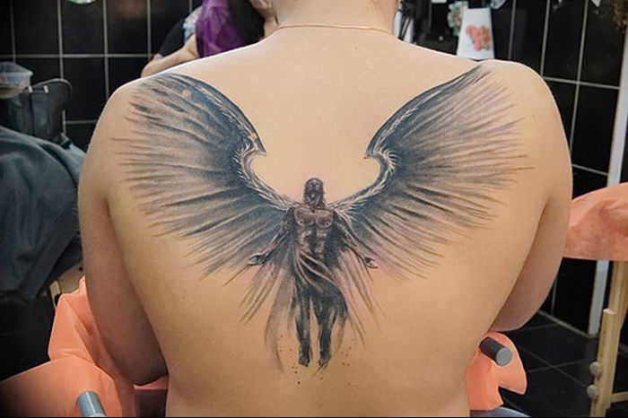 Photo tattoo angel от 08.09.2018 №167 - drawing example - tattoovalue.net