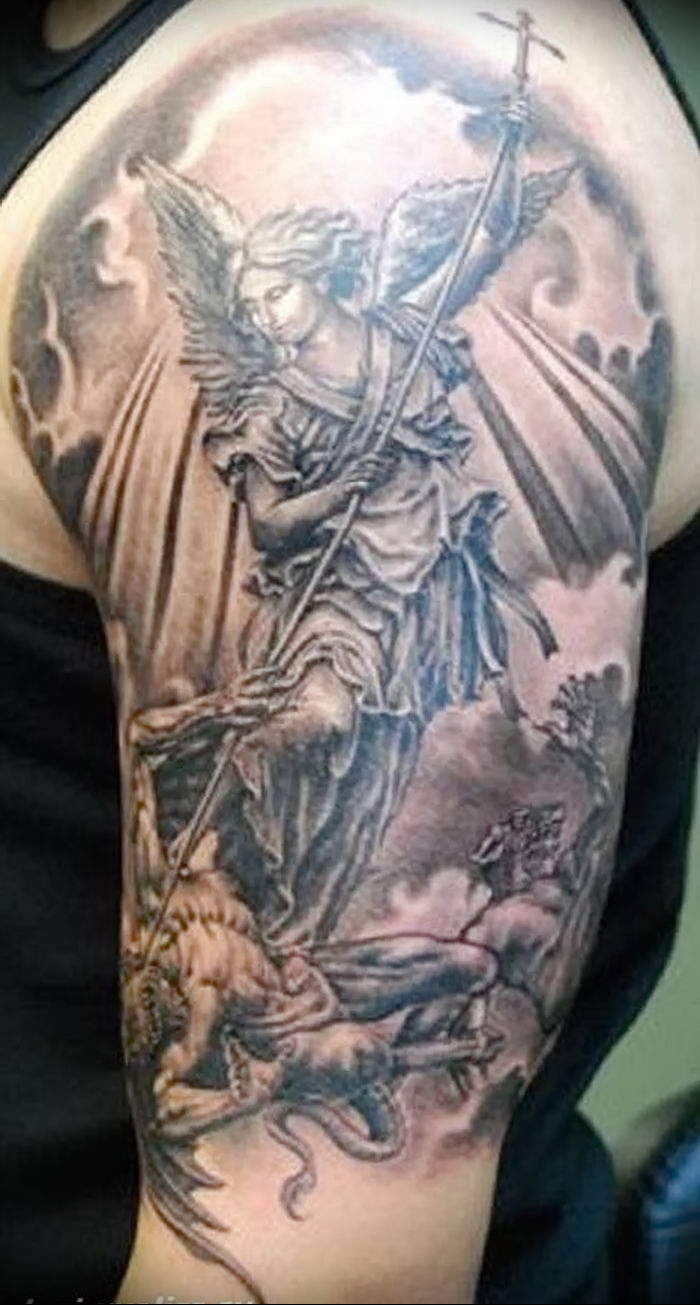 Photo tattoo angel от 08.09.2018 №235 - drawing example - tattoovalue.net