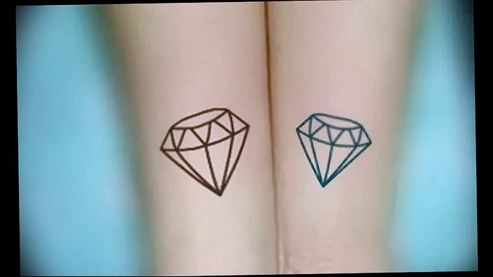 Photo tattoo diamond от  №166 - drawing example   