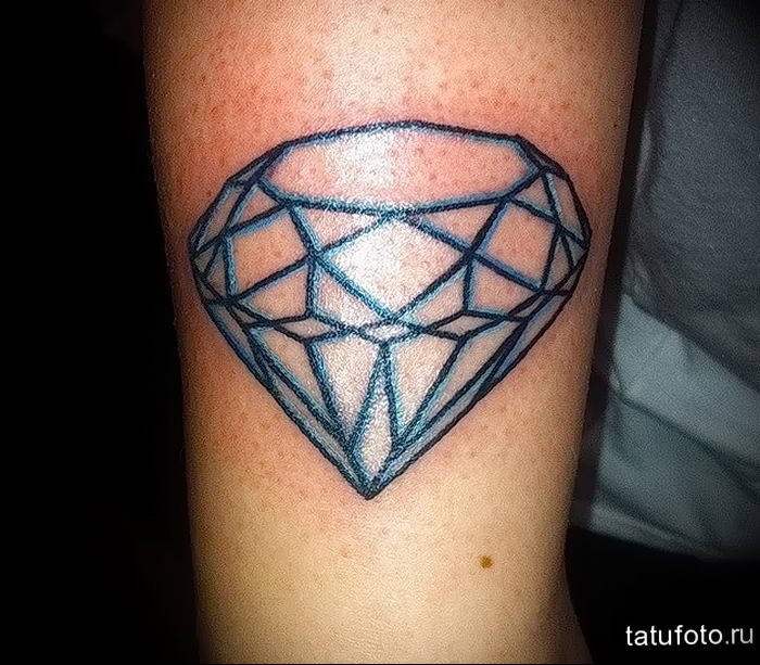 Photo tattoo diamond от  №215 - drawing example   